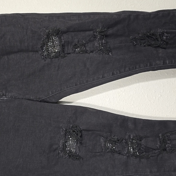 Crystal Thrasher Skinny-Fit Embellished Distressed - Picture 3 of 11